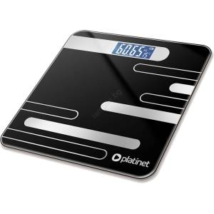 Platinet Електронна везна с LCD дисплей 2xAAA черен (PL0583)