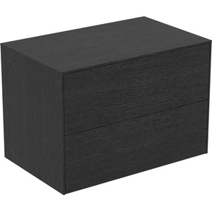 Ideal Standard Стенен шкаф Ideal Standard Atelier Conca, цвят тъмен дъб, 2 чекмеджета с плот 80 см (T4322Y4)