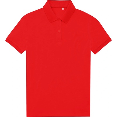 B&C My Eco Polo 65/35 women červená pop tomato