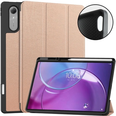 Vsetkonamobil 141466 LEATHER Zaklápací kryt pre Lenovo Idea Tab Pro Gen 2 ružovo-zlatý