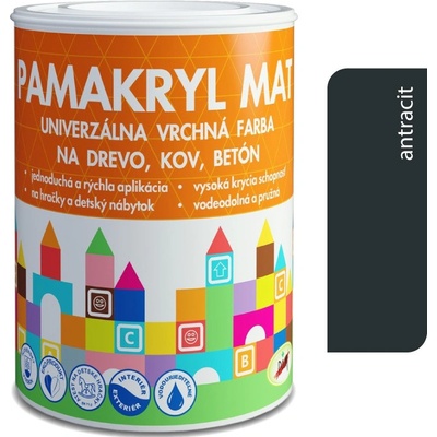 Pam Pamakryl mat 0,7 kg antracit