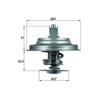 Termostat, chladivo MAHLE TX 25 87D TX 25 87D