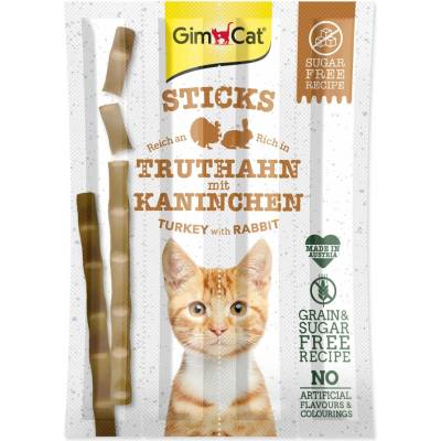 GimCat krůta a králík, tyčinky 4 ks