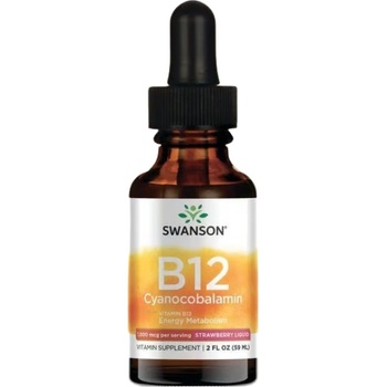 Swanson Liquid Vitamin B12 Cyanocobalamin 1000 mcg [59 мл] Ягода