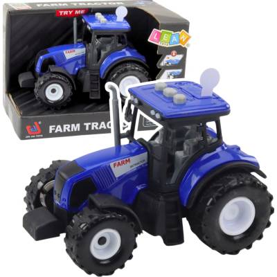 Leantoys Farm Tractor Poľnohospodárstvo Svetlá znie modro