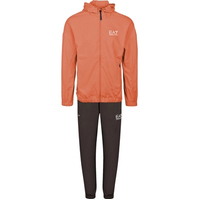 EA7 Man Woven Tracksuit orange/grey