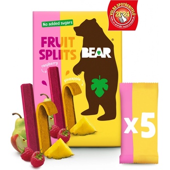 BEAR Fruit Splits malina a ananas 5 x 20 g