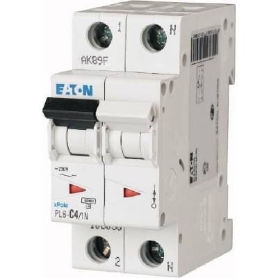 Eaton 1P+NB 4A 6kA AC PL6-B4/1N 164913