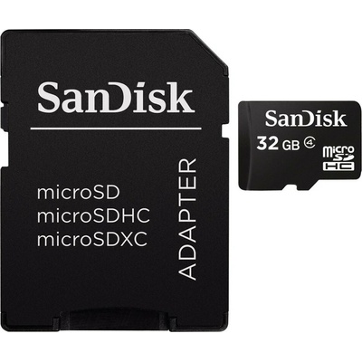 SanDisk microSDHC 32GB + adapter SDSDQM-032G-B35A