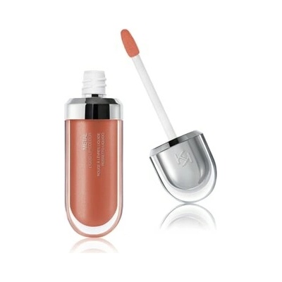 KIKO Milano Metal Liquid Lip Colour Tekutá rtěnka světle hnědá 6,5 ml