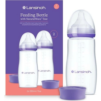 Lansinoh Láhev 330 ml X 2 + cumlík NW