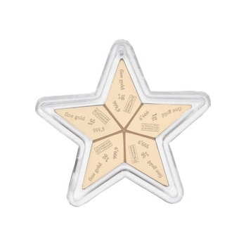 Valcambi Zlatý Combibar Hvězda 5 x 1 g
