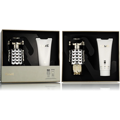 Paco Rabanne Fame комплект за жени Eau de Parfum 80 ml + Лосион за тяло 100 ml опция Black-White-Pink Cover