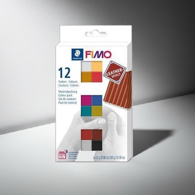FIMO Leather Effect sada 12 barev 25 g Staedtler 1ks 12 x 25 g
