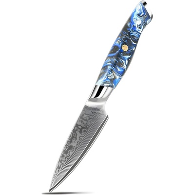 HARAHU Дамаски кухненски нож AK-37327 - Paring / Син KP37327 (AK-37327)