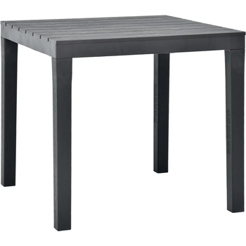 Image 1 of vidaXL Градинска маса, антрацит, 78x78x72 см, пластмаса (48784)