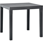 vidaXL Градинска маса, антрацит, 78x78x72 см, пластмаса (48784)