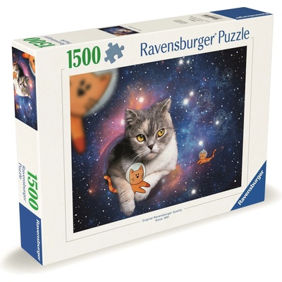 RAVENSBURGER Kočky ve vesmíru 1500 dílků