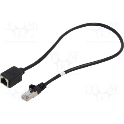 Goobay 73386 Prodlužka RJ45, F/UTP, 5e, Cu, PVC, 500mm, černý