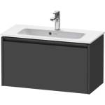 Duravit Ketho. 2 - Шкафче за умивалник 44x81x39 см, 1 чекмедже, графит матов K25056049490000 (K25056049490000)