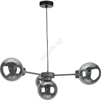 Keter Lighting Пендел KALIOPE II 4xE14/50W/230V черен/опушен черен (KE0154)