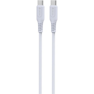 DEVIA GRS кабел за данни Type-C - Type-C, 100cm, БЯЛ ST399633 (ST399633)