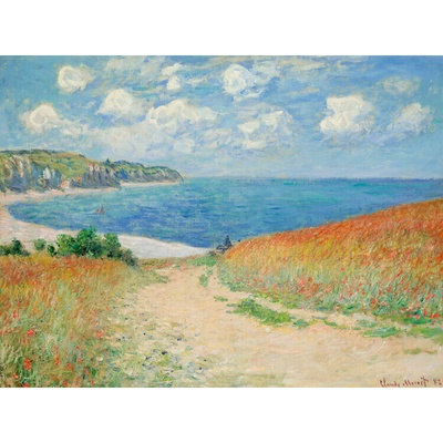 Plagát, Obraz - Path Through the Corn at Pourville (1882), Claude Monet, 40 × 30 cm