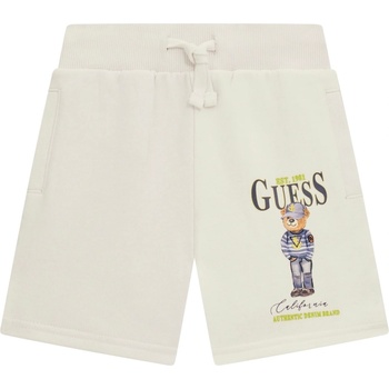 Guess Детски къси панталонки Guess - Мече с шапка и дънки, бели, 12 м (20251-N5RD03-KAD74-G011-12M)