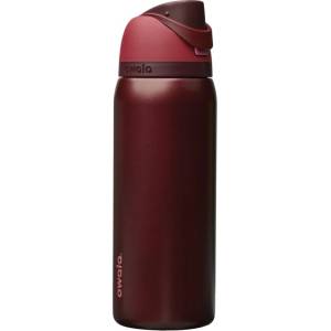 owala FreeSip Insulated Stainless Steel Drinking Bottle with Straw, 945ml - BPA Free, Ideal for Sports, Fitness, Outdoors and Travel, Black Cherry - C08797 (C08797)