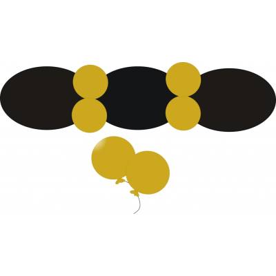 Balónek D5 dekorační 060 Gold metalický