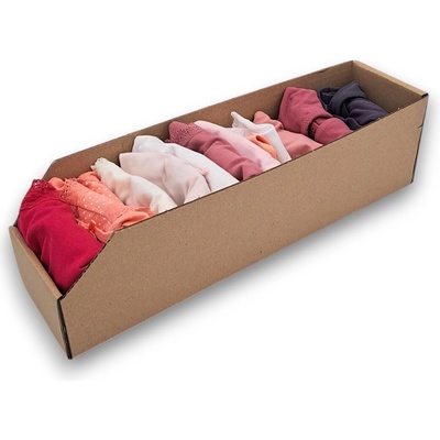 Karton Pak Úložné boxy na oblečenie, organizéry do skrine Eko Karton 10 x 40 cm