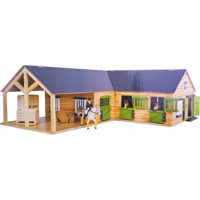 Kids Globe Farming stáj pro koně 68x77x27cm 1:24