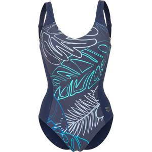 arena Дамски бански костюм Arena Women's Swimsuit Mia Wing Back Swimsuit - Navy Multi / Navy - размер 36 (EU) (150-5865-0211)