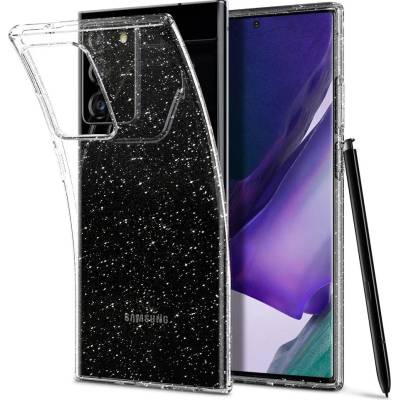 Spigen Противоударен Блестящ Калъф за Samsung Note 20, Spigen Liquid Crystal Glitter Quartz Case, Прозрачен (ACS01416)