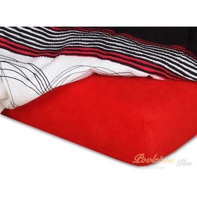 Dadka jersey prostěradlo červené 70x160