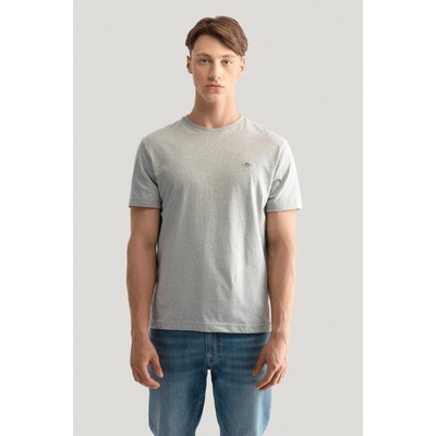 Gant tričko Reg Shield SS T-Shirt šedé