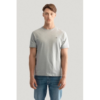 Gant tričko Reg Shield SS T-Shirt šedé