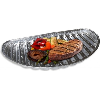 Wimex Tácka na gril polguľatý hliník ALU 32,5 x 19 cm