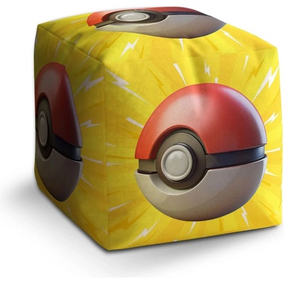 Sablio Taburet Cube Pokemon ball Explózia: 40x40x40 cm