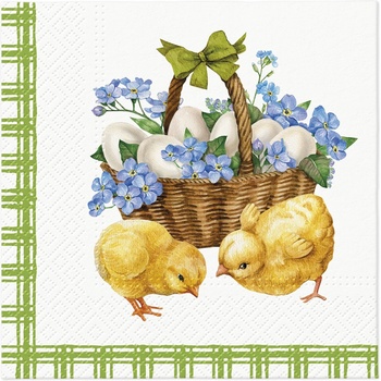 PAW Obrúsky L Chicks with basket 33x33cm
