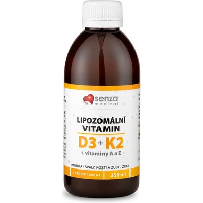 Senza lipozomální vitamín D3K2 + AE tekutý 250 ml