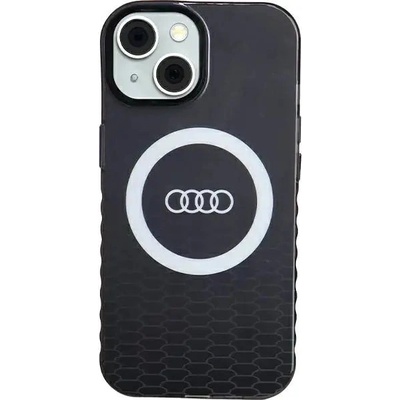 Audi Кейс Audi IML Big Logo MagSafe за iPhone 15 / 14 / 13, черен (AUDI000075-0)