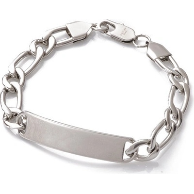 Zlatnictví Zlatíčko ocelový náramek s destičkou 15.00028