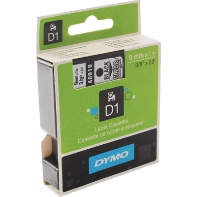 Páska Dymo 9mm 40910, D1 čierna na priehľadnú