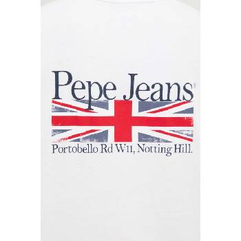 Pepe Jeans Памучна тениска Pepe Jeans ALFIE в бяло с принт PM509431 (PM509431)