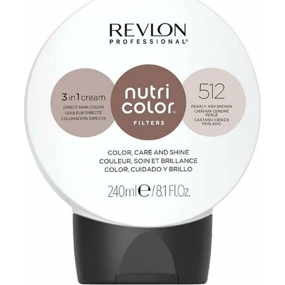 Revlon Professional Nutri Color Filters 512 Pearly Ash Brown 240 ml