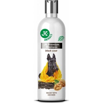 JK ANIMALS šampón pre tmavú srsť sa zjemňujúcimi účinkami 250 ml