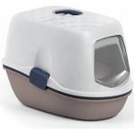 Stefanplast Stefenplast Litter Box Furba Top Chic - Закрита, комбинирана тоалетна за котки със сито и филтър с активен въглен - 58, 5 x 39, 4 x 42, 7H cm - Италия