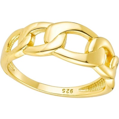 Olivie Stříbrný prsten ŘETĚZ GOLD 8845