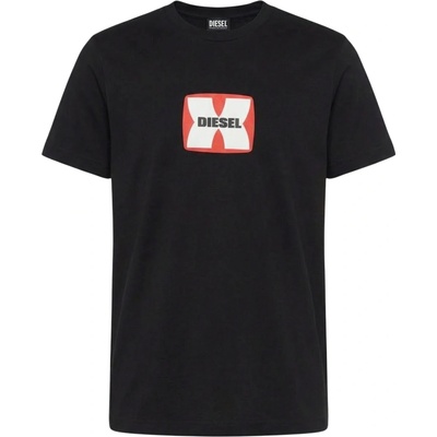 Diesel Embossed Logo Black tričko černá